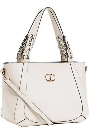 Twin-Set Torebki, Kobieta, Biały, ONE SIZE, Biała Torba Shopper Stylowa i Praktyczna