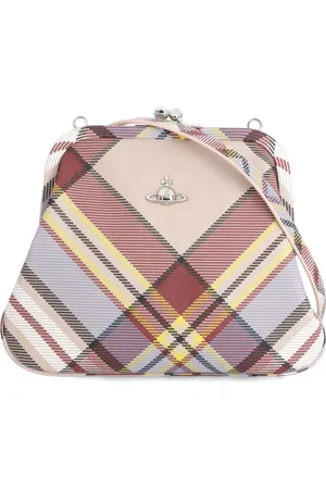 Vivienne Westwood Torebki, Kobieta, Wielobarwność, ONE SIZE, Wielokolorowa Pochette z wzorem Tartan