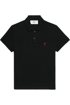 Ami Koszulki, Mężczyzna, Czarny, M, Polo Shirt Serce Przyjaciel Czarny