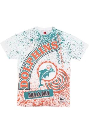 Mitchell & Ness Koszulki, Mężczyzna, Wielobarwność, L, Koszulka Miami Dolphins Sublimowana