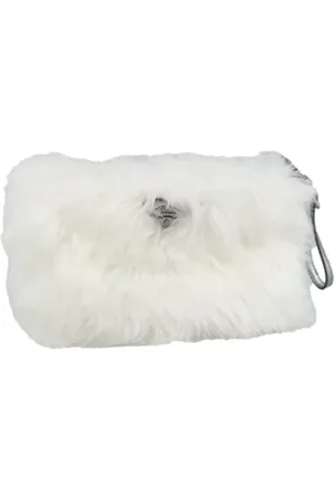 Prada Pre-owned, Kobieta, Biały, ONE SIZE, Nylon, Pre-owned Nylon pouches
