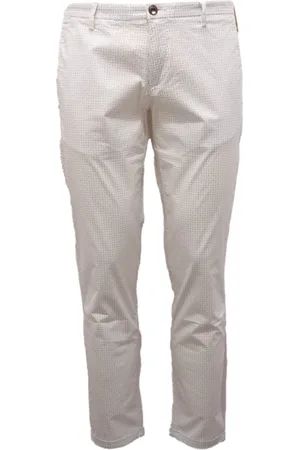 At.p.Co Spodnie, Mężczyzna, Biały, L, Spodnie Slim Fit Sasa
