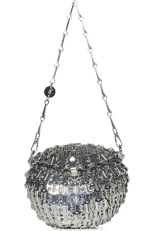 Paco rabanne Torebki, Kobieta, Szary, ONE SIZE, Srebrna torba na ramię Elegancka i wszechstronna