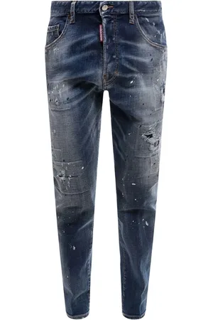 Dsquared2 Jeansy, Mężczyzna, Niebieski, S, Stylowe Spodnie Jeansyowe dla Mężczyzn
