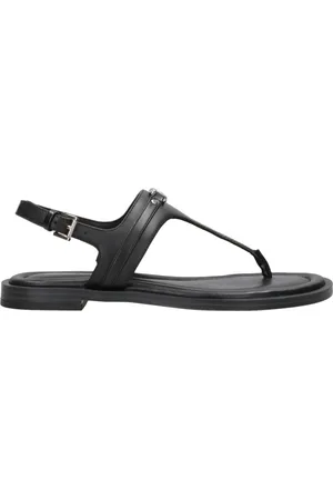 Michael Kors Buty, Kobieta, Czarny, 37 EU, Czarne Skórzane Klapki