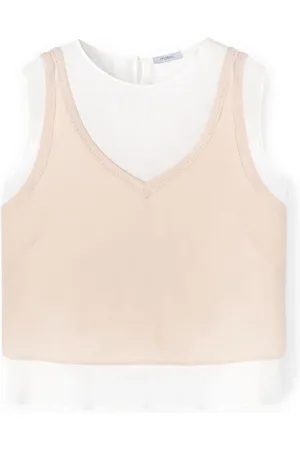 Motivi Koszulki, Kobieta, Biały, L, Podwójny Tank Top