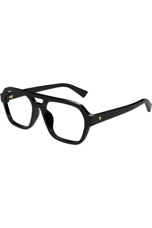Bottega Veneta Akcesoria, unisex, Czarny, M, Stylowe Okulary Pilot w Kolorze Czarnym