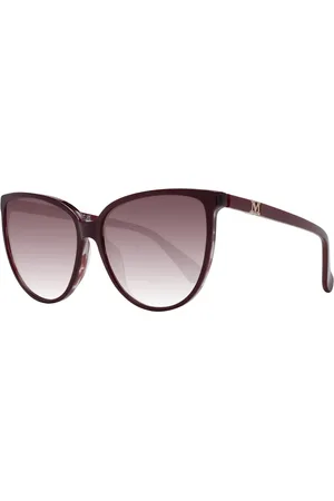 Max Mara Akcesoria, Kobieta, brązowy, ONE SIZE, Burgundy Butterfly Okulary Przeciwsłoneczne Damskie