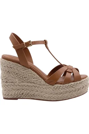 Lola Cruz Buty, Kobieta, brązowy, 37 EU, Złote Sandały z Modnym Designem