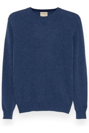 Woolrich Swetry, Mężczyzna, Niebieski, L, Sweter z wełny jagnięcej