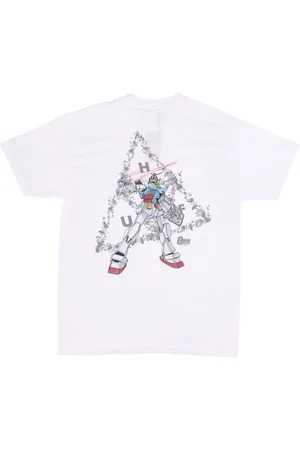 Huf Koszulki, Mężczyzna, Biały, M, Gundam Triple Triangle Biała Koszulka