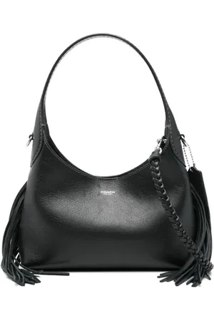 Coach Torebki, Kobieta, Czarny, ONE SIZE, Torba na ramię Brooklyn Fringe