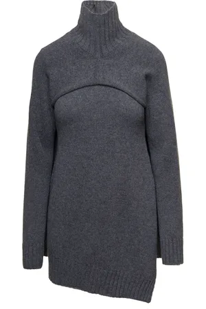 Jil Sander Swetry, Kobieta, Szary, M, Wygodny szary zestaw swetrów zowoczesnym akcentem