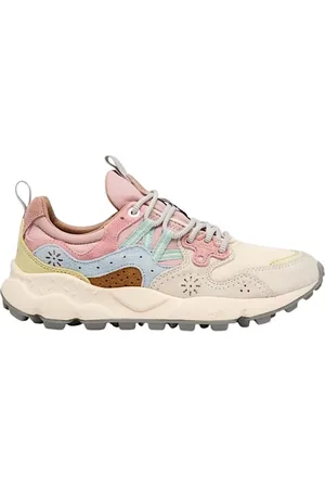 Flower Mountain Buty, Kobieta, Wielobarwność, 37 EU, Zamsz, Wielokolorowe techniczne tenisówki z tkaniny