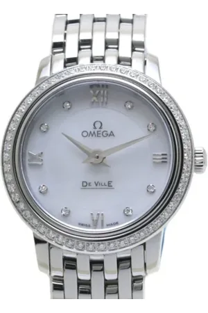 Omega Pre-owned, Kobieta, Biały, ONE SIZE, Pre-owned Stainless Steel watches