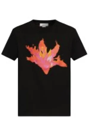 Alexander McQueen Koszulki, Mężczyzna, Czarny, XL, Casualowa Bawełniana Koszulka