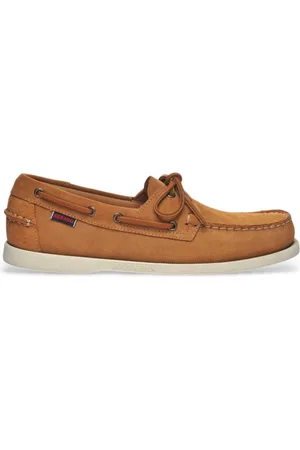 SEBAGO Buty, Mężczyzna, brązowy, 41 EU, Zamsz, Stylowe Skórzane Mokasyny z Wiązaniem