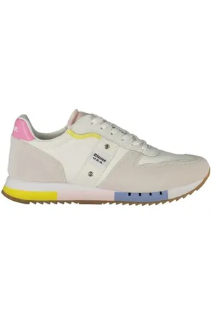 Blauer Buty, Kobieta, Wielobarwność, 37 EU, Białe Buty Sportowe z Wyjmowaną Wkładką