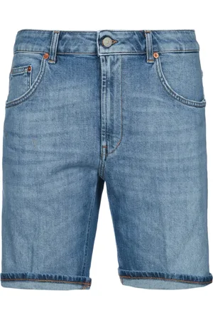 Dondup Szorty, Mężczyzna, Niebieski, W31, Derick Bermuda Shorts