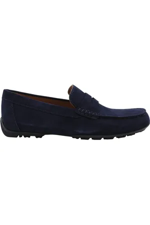 Geox Buty, Mężczyzna, Niebieski, 42 EU, Stylowe Buty Mokasyny Romano