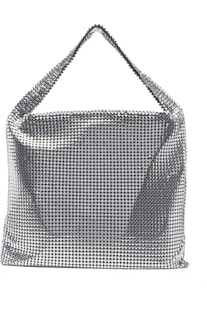 Paco rabanne Torebki, Kobieta, Szary, ONE SIZE, Srebrna Torebka Pixel