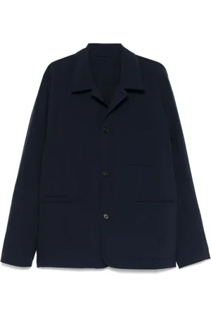 Paul Smith Kurtki, Mężczyzna, Niebieski, L, Niebieska Kurtka z Guzikami i Kieszeniami
