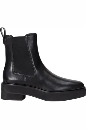 Ralph Lauren Buty, Kobieta, Czarny, 37 EU, Skóra, Stylowe botki do kostki