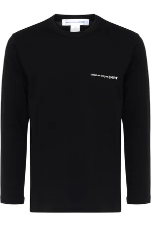 Comme des Garçons Koszulki, Mężczyzna, Czarny, M, Czarna Dzianinowa Koszulka Męska