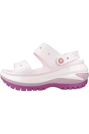 Crocs Buty, Kobieta, Różowy, 39 EU, Klasyczne Mega Crush Sandały na płaskim obcasie