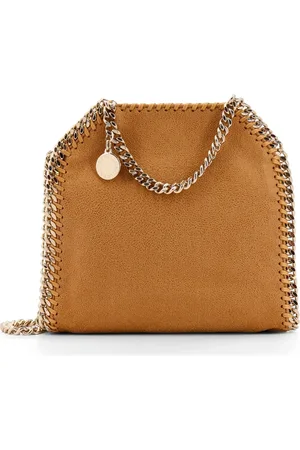 Stella McCartney Torebki, Kobieta, brązowy, ONE SIZE, Wegańska torba łańcuszkowa Shaggy Deer brązowa
