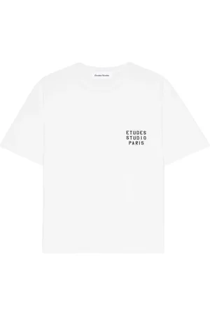 Etudes Koszulki, Mężczyzna, Biały, M, Kieszonkowy T-shirt z białej bawełny