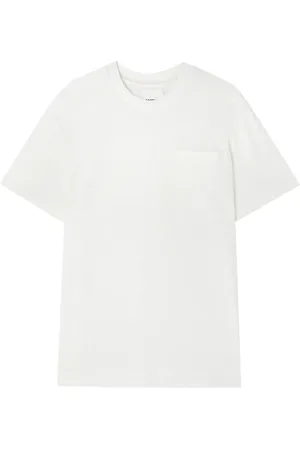 Jil Sander Koszulki, Mężczyzna, Biały, M, Bawełna, Biały T-shirt z Kieszonką Optic