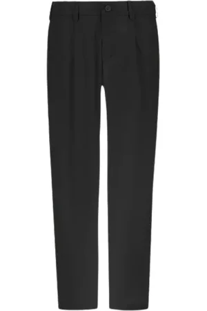HERNO Spodnie, Mężczyzna, Czarny, S, Vintage Czarne Spodnie Twill