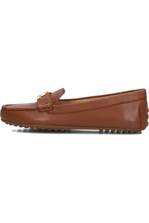 Ralph Lauren Buty, Kobieta, brązowy, 37 EU, Skóra, Baleriny typu ড্রাইভার Barnsbury Flats