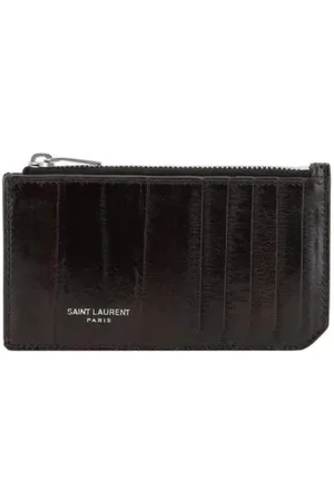 Saint Laurent Akcesoria, Mężczyzna, Czarny, ONE SIZE, Portfel na karty z uchwytem