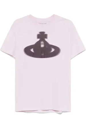 Vivienne Westwood Koszulki, Mężczyzna, Różowy, S, Różowa Klasyczna Koszulka Orb