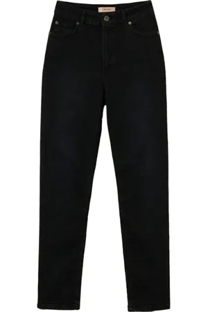 Twin-Set Jeansy, Kobieta, Czarny, W30, Eleganckie Czarne Skinny Jeansy