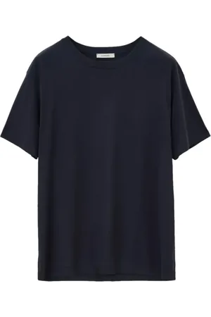LEMAIRE Koszulki, Mężczyzna, Niebieski, L, Caviar Short Sleeve Tee