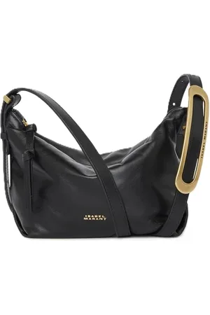 Isabel Marant Torebki, Kobieta, Czarny, ONE SIZE, Mini Leyden Crossbody Bag z Regulowanym Paskiem