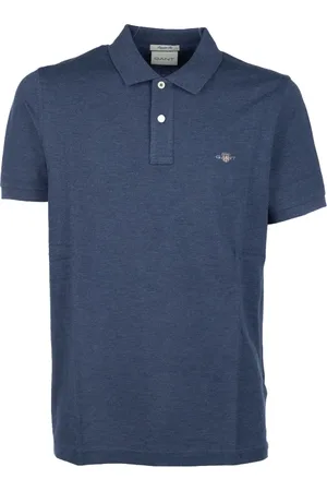 GANT Koszulki, Mężczyzna, Niebieski, S, Bawełna, Klasyczna koszulka polo