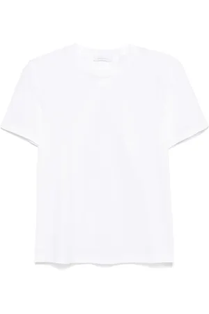 Paco rabanne Koszulki, Kobieta, Biały, S, Białe T-shirty i Pola z Srebrnym Logo