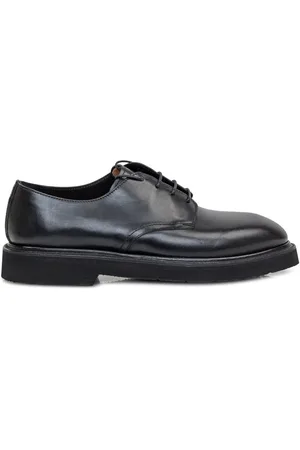 Premiata Buty, Mężczyzna, Czarny, 40 EU, Czarne skórzane sznurowane derbysy