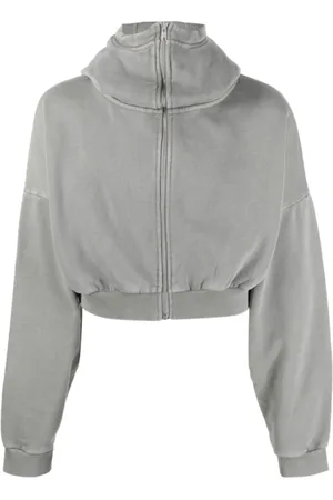 Entire Studios Bluzy, Kobieta, Szary, S, Bawełna, Rhino Full Zip Jacket