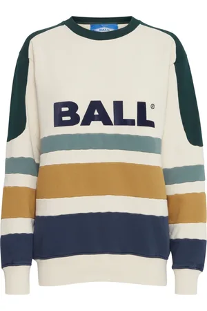 Ball Bluzy, Kobieta, Wielobarwność, L, Bawełna, Sportowy Niebieski Sweter Styl Baluigi