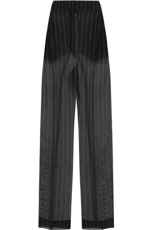 Khaite Spodnie, Kobieta, Czarny, 2XS, Czarne Jedwabne Spodnie Elegancki Wygodny Styl