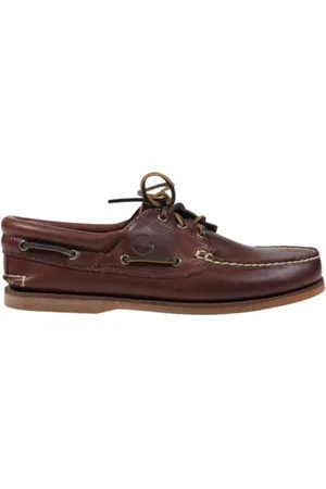 Timberland Buty, Mężczyzna, brązowy, 41 EU, Brązowe Skórzane Mokasyny z Wiązaniem