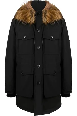 Diesel Kurtki, Mężczyzna, Czarny, L, Casual Czarna Kurtka