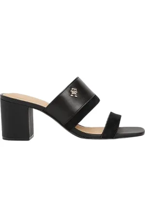 Tommy Hilfiger Buty, Kobieta, Czarny, 40 EU, Mula na obcasie z skóry