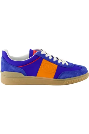 VALENTINO GARAVANI Buty, Mężczyzna, Niebieski, 39 1/2 EU, Skóra, Niebieskie skórzane koszykarskie buty Upvillage