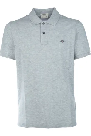 GANT Koszulki, Mężczyzna, Szary, 2XL, Bawełna, Koszulka Polo
